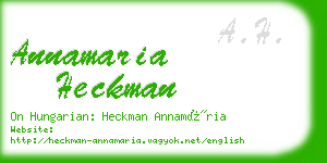 annamaria heckman business card